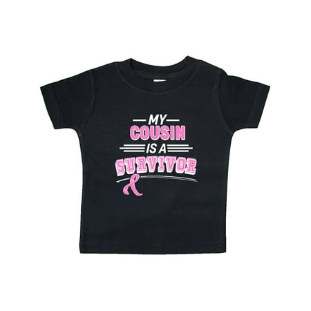 

Inktastic My Cousin is a Survivor Breast Cancer Awareness Gift Baby Boy or Baby Girl T-Shirt