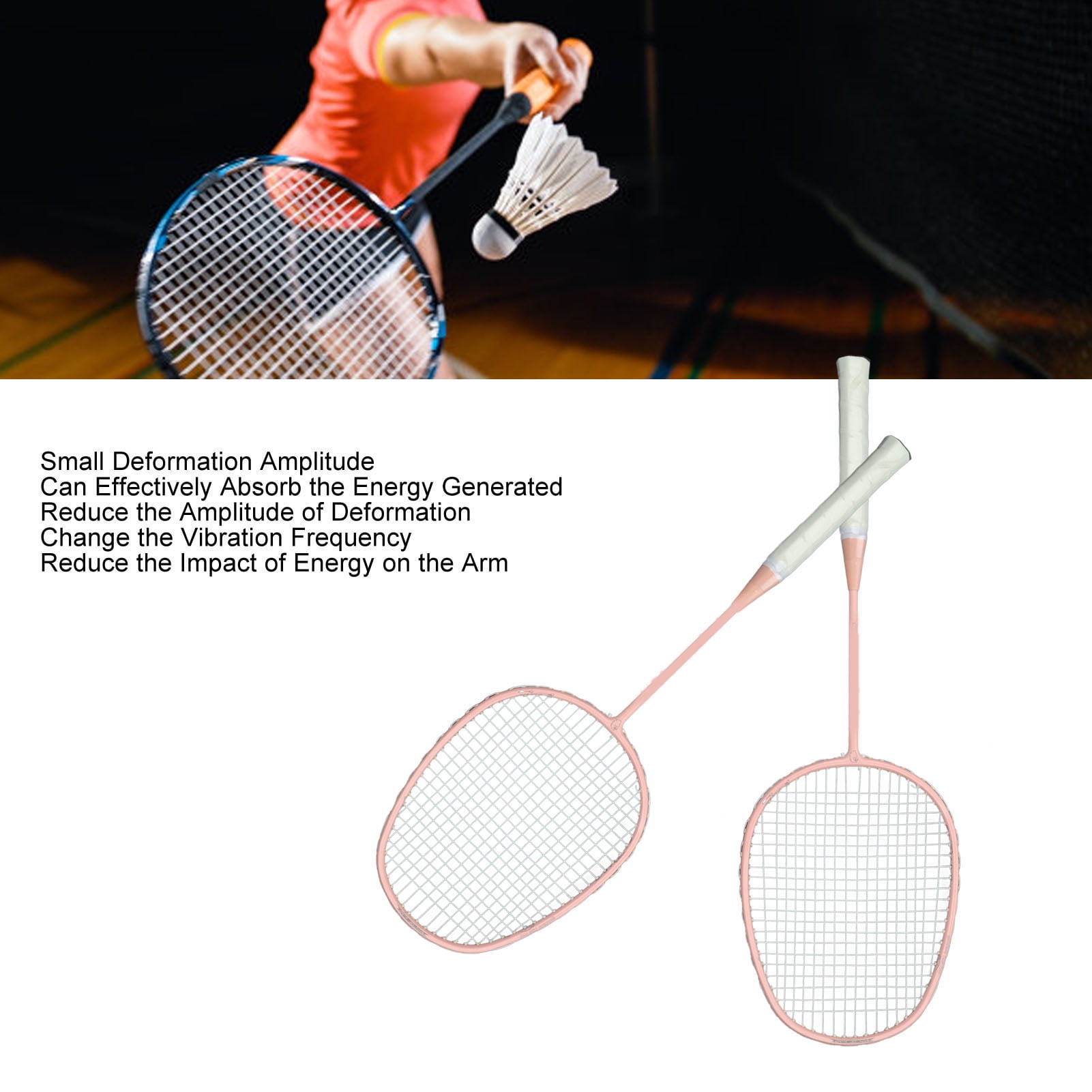 LAZIOEGR K169 Glassy Carbon Alloy Straight Racket Badminton Set with Anti-Skid Handle, Lightweight Portable Double Racket for Kids Boys Girls Outdoor Backyard Play, Multicolor, 2 Piece Count
