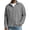 Gray, variant on Plus Size Men's Corduroy Shacket Button Down Collar Long Sleeve Casual Overshirt for Fall Winter Daily Wear