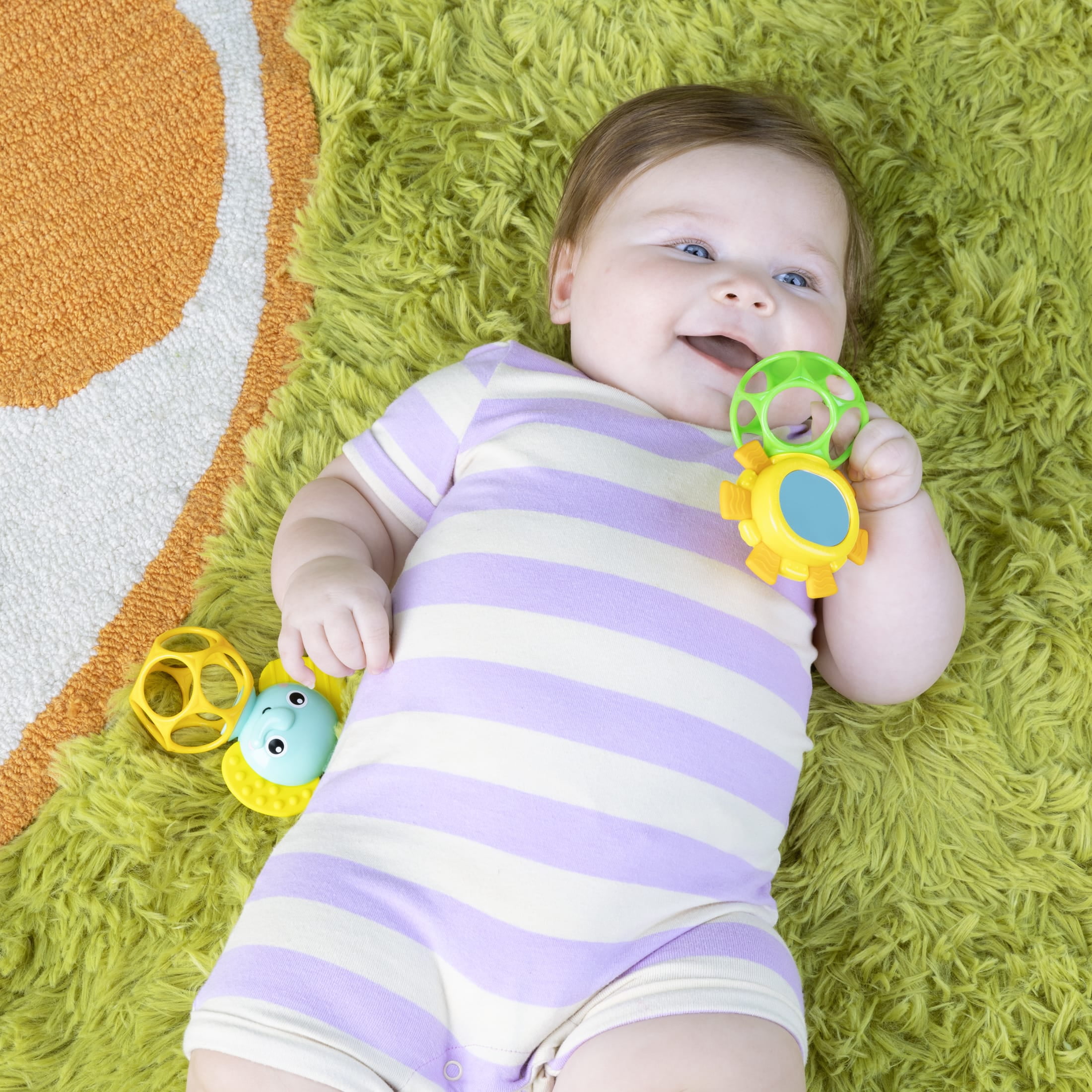 Bright Starts Soother Pals Easy-Grasp Teether Toys, Unisex, Newborn