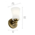 thumbnail image 4 of 55115CLP Kichler Lighting Brianne - 1 Light Wall Sconce In Art Deco Style-9.5 Inches Tall and 5 Inches Wide-Classic Pewter Finish, 4 of 7