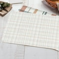 thumbnail image 4 of (4 pack) Conimar Woven Plaid Reversible Individual Table Placemat, 17.13" x 11.25", Tan, Flexible Plastic, 4 of 7