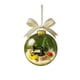 thumbnail image 2 of Wmhnj Adorno de bola de nieve de cristal con escena de costura en miniatura: mquina de coser vintage, rollos de tela, rbol de Navidad, tijeras, cinta mtrica, alfiletero y bobinas., 2 of 3