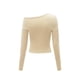 thumbnail image 2 of Camiseta de primavera para mujer, Tops con hombros descubiertos, camisetas informales ajustadas para adolescentes para caminar L, 2 of 7