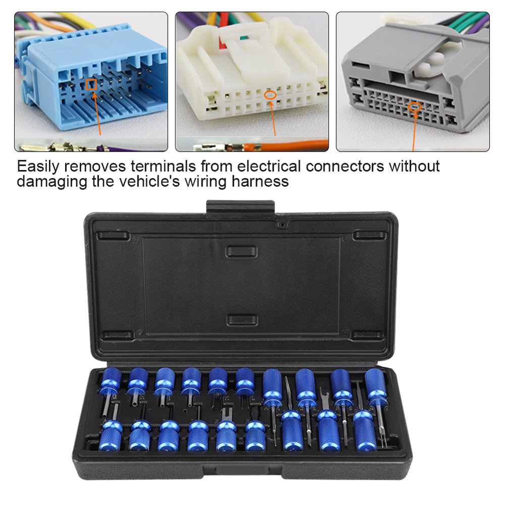 OTVIAP Electrical Connector Terminal Removal Tool,Car Universal 19 Pcs