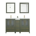 thumbnail image 4 of Vanity Art 60" Double Sink Freestanding Bathroom Vanity Set with Ceramic Top and Mirror, 4 of 9