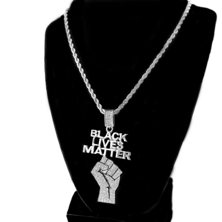 Blm fist necklace deals