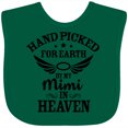 thumbnail image 3 of Inktastic Handpicked for Earth by My Mimi in Heaven with Angel Wings Boys or Girls Baby Bib, 3 of 4
