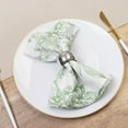 thumbnail image 2 of Efavormart 5-Pack French Toile Cloth Napkins – 17"x17" Dusty Sage Green and White Reusable Polyester Table Napkins in Floral Design for Events & Dining, 2 of 5