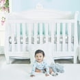 thumbnail image 4 of Everyday Kids 7 Pack Blue Long Sleeve Baby Bodysuits for Boys, 4 of 18