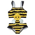 thumbnail image 1 of Girl Swimsuit One Piece Bathing Suits Quick Dry Flower Graphic Printed Athletic Bathing Suits 12-18 Months, 1 of 8