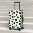 thumbnail image 2 of Lsque Abstract Green Polka Dot Printed Luggage Cover, Travel Luggage Protector,Scratch and Dirt Resistant, Fits 18-32 Inch Luggage - Small, 2 of 9