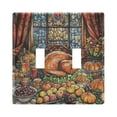 thumbnail image 2 of Dailycode Light Switch Plate Covers 3 Gang Wall Plate Plastics Outlet Covers for Kitchen Home Office Decor Food on Dining Table, 2 of 8