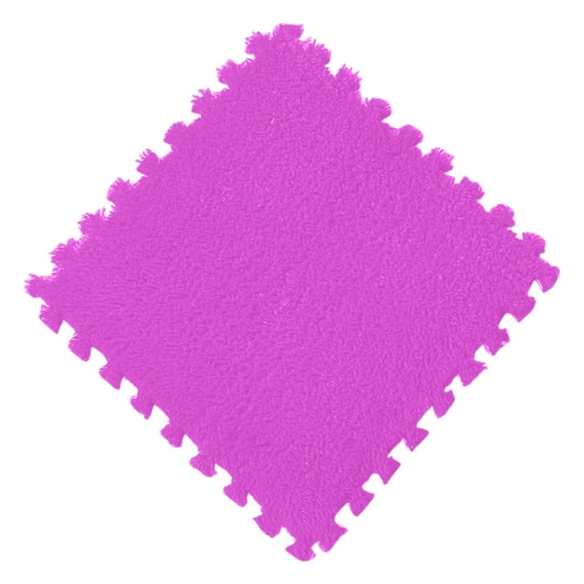 Purple Kids Play Mat Foam Puzzle Floor Tiles Soft Interlocking Eva Mat For Playroom And Nursery 30X30X1Cm Square Rug Mats For Kids Play Area In Purple