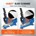 thumbnail image 4 of KFFKFF 8" Manual Hand Plate Shear Benchtop Cutter Metal Sheet Processing Q235, 4 of 9