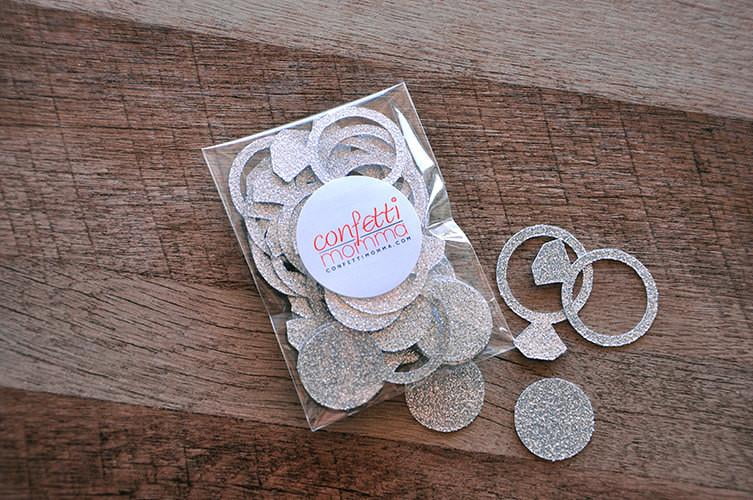 hen party stag do 10 x Large gold glitter engagement ring table confetti/scatter 