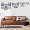 thumbnail image 5 of Playful Rat Terrier Welcomes Winter Snowy Day with Cardinal Bird Horizontal Matte Canvas Poster Ratty Dog Lover Wall Art Home Decor - 2017, 5 of 5