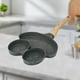 thumbnail image 1 of Sartén de Aluminio de Cuatro Agujeros para Tortillas | Sartén Antiadherente con Forma de Corazón para Hacer Mini Huevos y Dumplings | Sartén de Fondo Plano para Desayuno, Panqueques y Hamburguesas |, 1 of 6