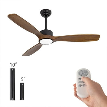 Wozzio 52 inch Ceiling Fan with Light and Remote Indoor/Bedroom/Patios/Living Room