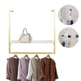 thumbnail image 3 of Gold Clothing Display Garment Rack Detachable Wall Mounted 39.37in, 3 of 14
