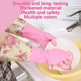 thumbnail image 4 of LSLJS Rubber Gloves, Cleaning Gloves, Dishwashing Gloves, Kitchen Gloves for Washing Dishes, Household Reusable Gloves for Cleaning, Dishwasher Safe Flower Print Dish Gloves Medium Blue On Clearance, 4 of 6