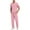 Pink, variant on Uniforms Scrub Set with Pockets Nurse Top and Pants Men Women Clothes Comfortable Nursing Work Suits for Cosmetology Healthcare Pet Grooming Black XL