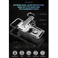 thumbnail image 6 of for Samsung Galaxy Z Flip 4 Case, Galaxy Z Flip 3 Case with Hinge Protection and 360°Rotate Ring Magnetic Kickstand Heavy Duty Protective Case for Samsung Galaxy Z Flip 3/4 Phone (SilverBlack), 6 of 15