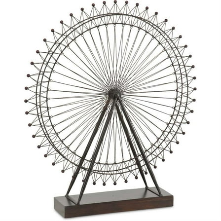 Mercana Industrial Metal Decor With Black Finish 57356