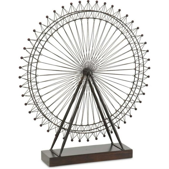 Mercana Industrial Metal Decor With Black Finish 57356