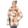 thumbnail image 2 of White Mark Women's Plaid Shacket, 2 of 6