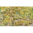 thumbnail image 2 of Van Gogh, Vincent 32x21 Black Ornate Wood Framed with Double Matting Museum Art Print Titled - Field Of Yellow Flowers, 2 of 4