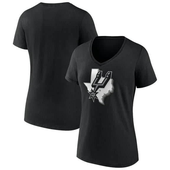 Women's Black San Antonio Spurs Team Pride V-Neck T-Shirt