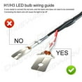 thumbnail image 2 of H1 LED Headlight Bulb Conversion Kit Hi/Lo Beam Lamp 6000K Super White Plug&Play 2 Bulbs, 2 of 12
