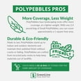 thumbnail image 3 of PolyPebbles Polished Composite Decorative Stones | Triple The Coverage of Natural Stone | 100% Recycled Materials + Nature Friendly | Won't Fade or Crack | Small (.5" - 1") Size | 2.4 Lbs Light Grey, 3 of 8
