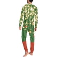 thumbnail image 4 of Renewold Family Christmas Pajamas Matching Sets Xmas Ball Scoop Neck Pullover Sweatshirt 2pcs Indoor Daily Night Wear Size M Warmth Men Sleepwear with Pockets, 4 of 5