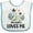 White and Blue, variant on Inktastic Zebra My Bubba Loves Me Boys or Girls Baby Bib