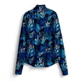 thumbnail image 3 of SCALES Coral Tropics Womens Long Sleeve Quarter-Zip Black, 2XLarge, 3 of 3