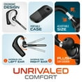 thumbnail image 6 of Ultralight Bluetooth Headset with Noise Cancelling Microphone, Bluetooth Earpiece with Carrying Case, Wireless Headset for PC/Laptop, Compatible with MS Teams, Zoom, Google Meet, and More - Black, 6 of 10