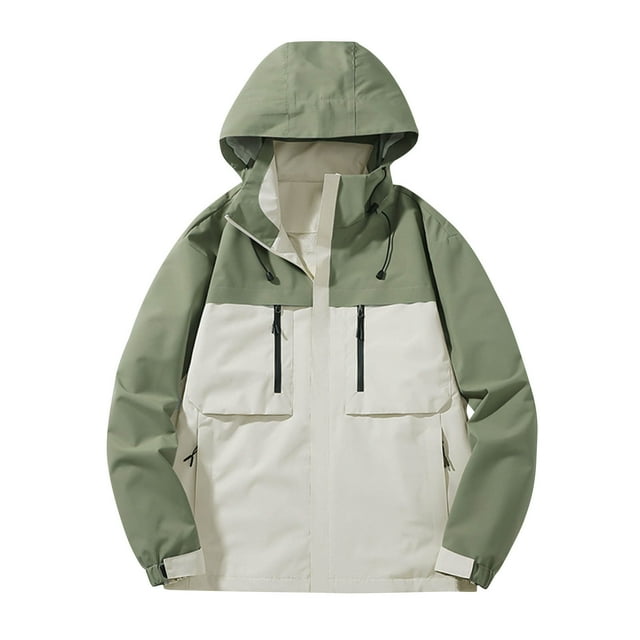 Pisexur Windbreaker Jacket Men's Spring And Charge Coat Thin Outdoor Mountaineering And Riding Windproof Work Coat Hiking Jacket Men Rain Coat Mens Jacket