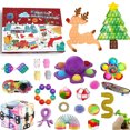 thumbnail image 2 of Calendario de Adviento con cuenta regresiva para Navidad, juego de juguetes sensoriales con burbujas para empujar, juguetes para aliviar el estrés, regalos para niños y adultos., 2 of 12