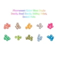 thumbnail image 2 of 8000Pcs 10 Colors Fluorescent Color Glass Bugle Beads Seed Beads Baking Paint Round Hole Mixed Color 1.5~2x1~2mm Hole: 0.8mm 1000pcs/color, 2 of 9