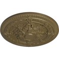 thumbnail image 3 of Ekena Millwork 26"OD x 3"P Vincent Ceiling Medallion (Fits Canopies up to 6"), Hand-Painted Mississippi Mud, 3 of 5