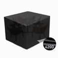 thumbnail image 1 of Cubierta para muebles de jardín, cubierta de lona impermeable 420D para mesa/muebles, impermeable, anti-UV, polvo, envejecimiento, desgarro (negro) Sailing Electrónica, 1 of 5
