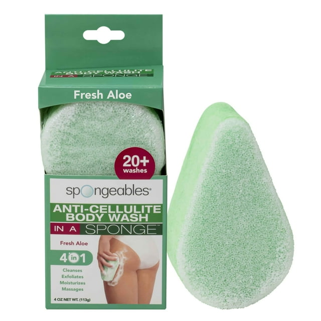 Esponja de gel corporal, esponjosa, anticelulítica, más de 20 lavados