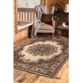 thumbnail image 3 of United Weavers 851 10115 24 1 ft. 11 in. x 3 ft. 3 in. Dallas Floral Kirman Accent Rug, Ivory, 3 of 4