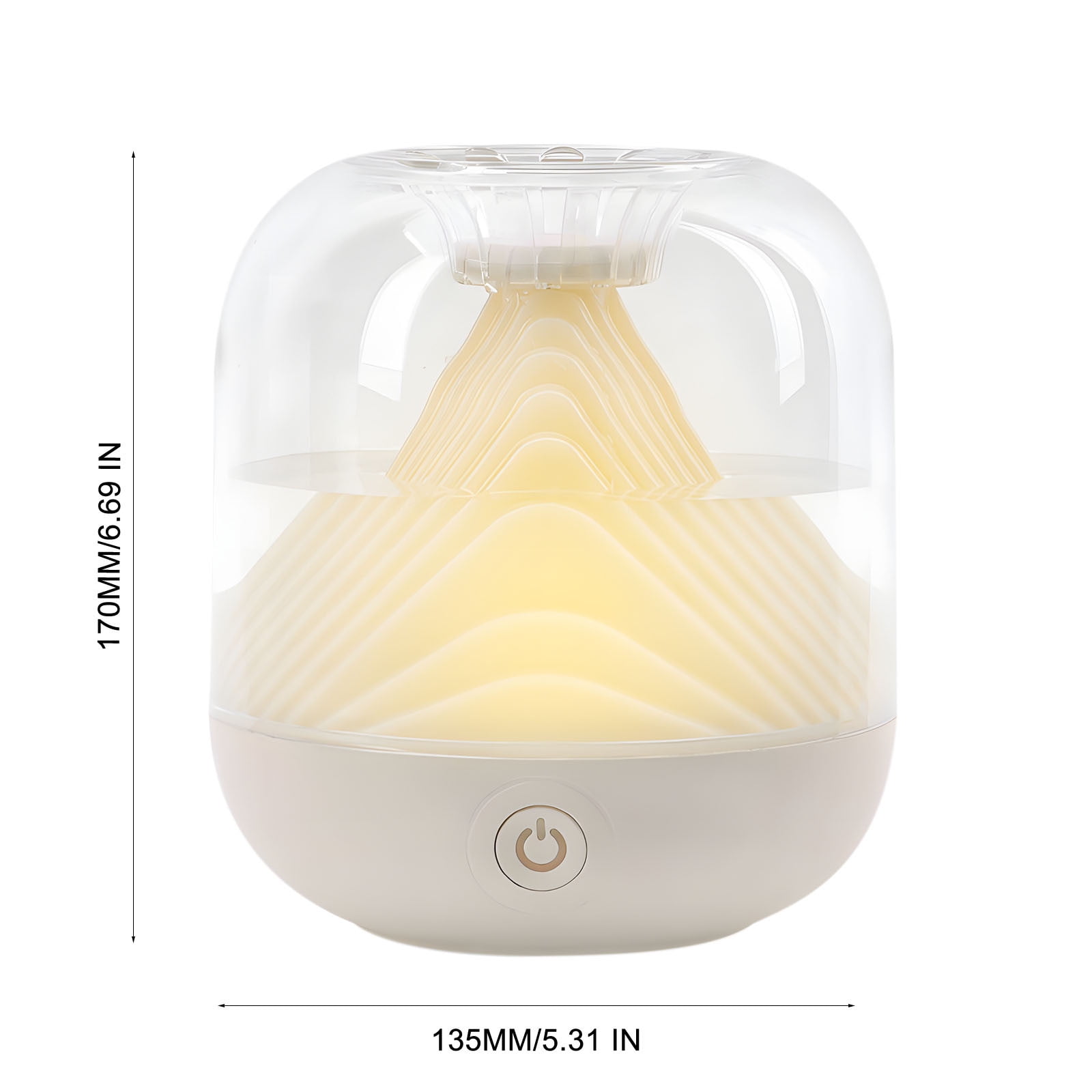 LACKUST Portable Mini Humidifiers for Bedroom,Personal Desktop Humidifier for Baby Travel Home School Office Winter Quiet Night Light 2 Mist Modes,White