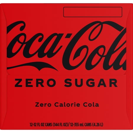 Coca-Cola Zero Sugar Soda Pop Fridge Pack Cans, 12 fl oz, 12 Pack
