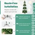 thumbnail image 6 of Costway 9FT PVC Christmas Tree 2132 Tips Hinged Solid Metal Legs, 6 of 11