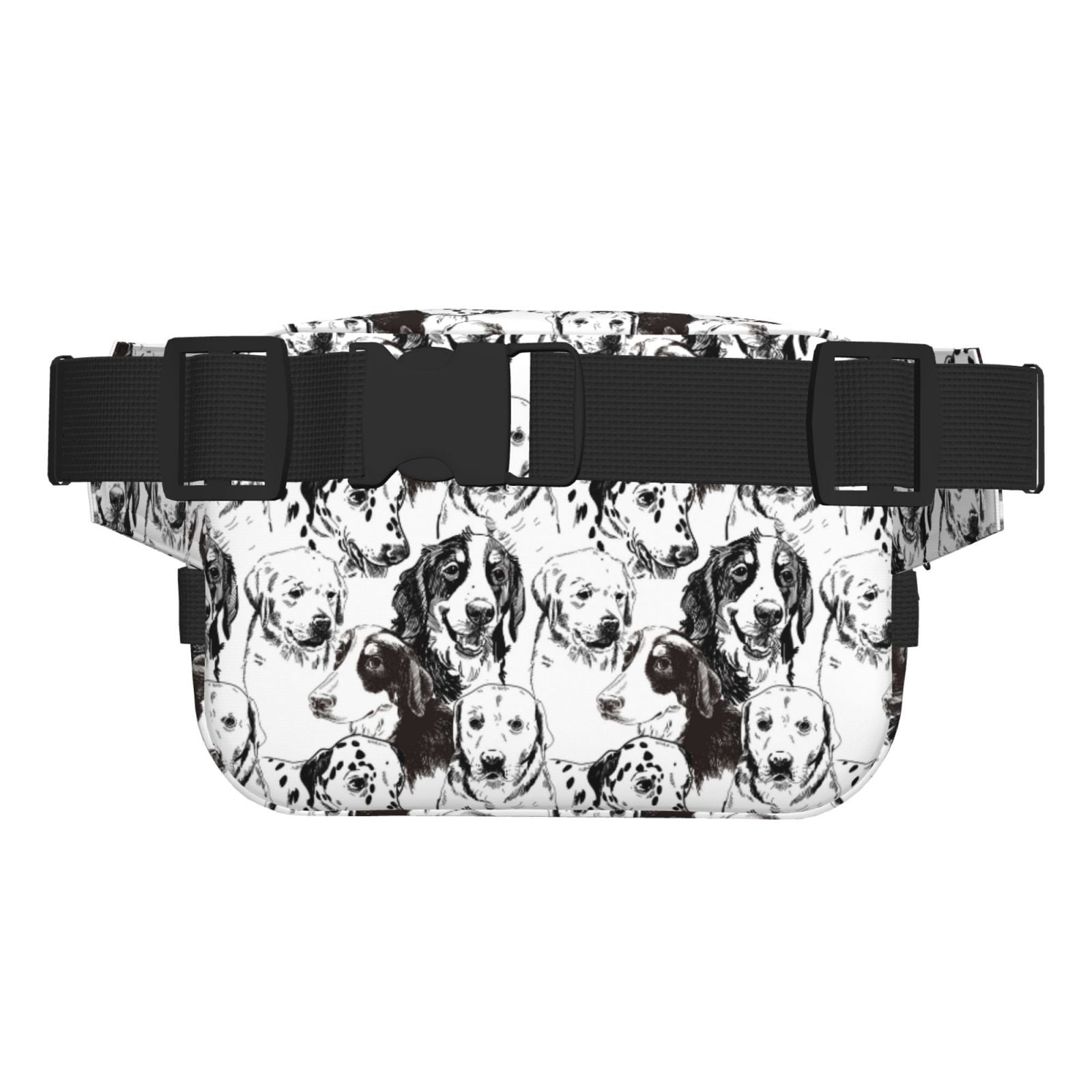 Picia Labrador Retriever Dog Print Square Double-Layer Waist Bag Mini Adjustable Waist Belt Bag Exercise Running Travel Hiking