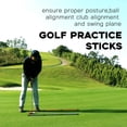 thumbnail image 3 of tredstone 2Pack Golf Alignment Rods Golf Swing Trainer Sticks Golf Training Equipment Green, 3 of 5